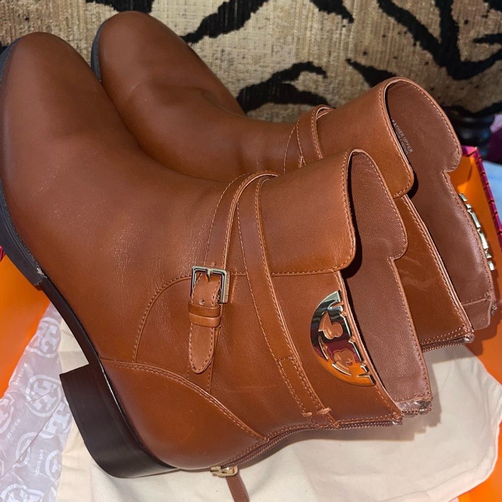 Tory Burch Women's Brown Ankle Boots